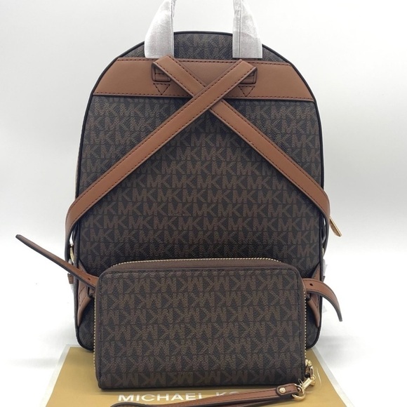 Michael Kors Medium Jaycee Zip Packet Backpack & Phone Case Wallet Wristlet - Picture 4 of 12